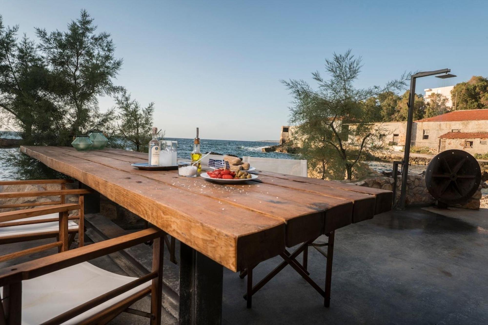 Kito- Transformed House On The Water'S Edge Villa Chania  Bagian luar foto