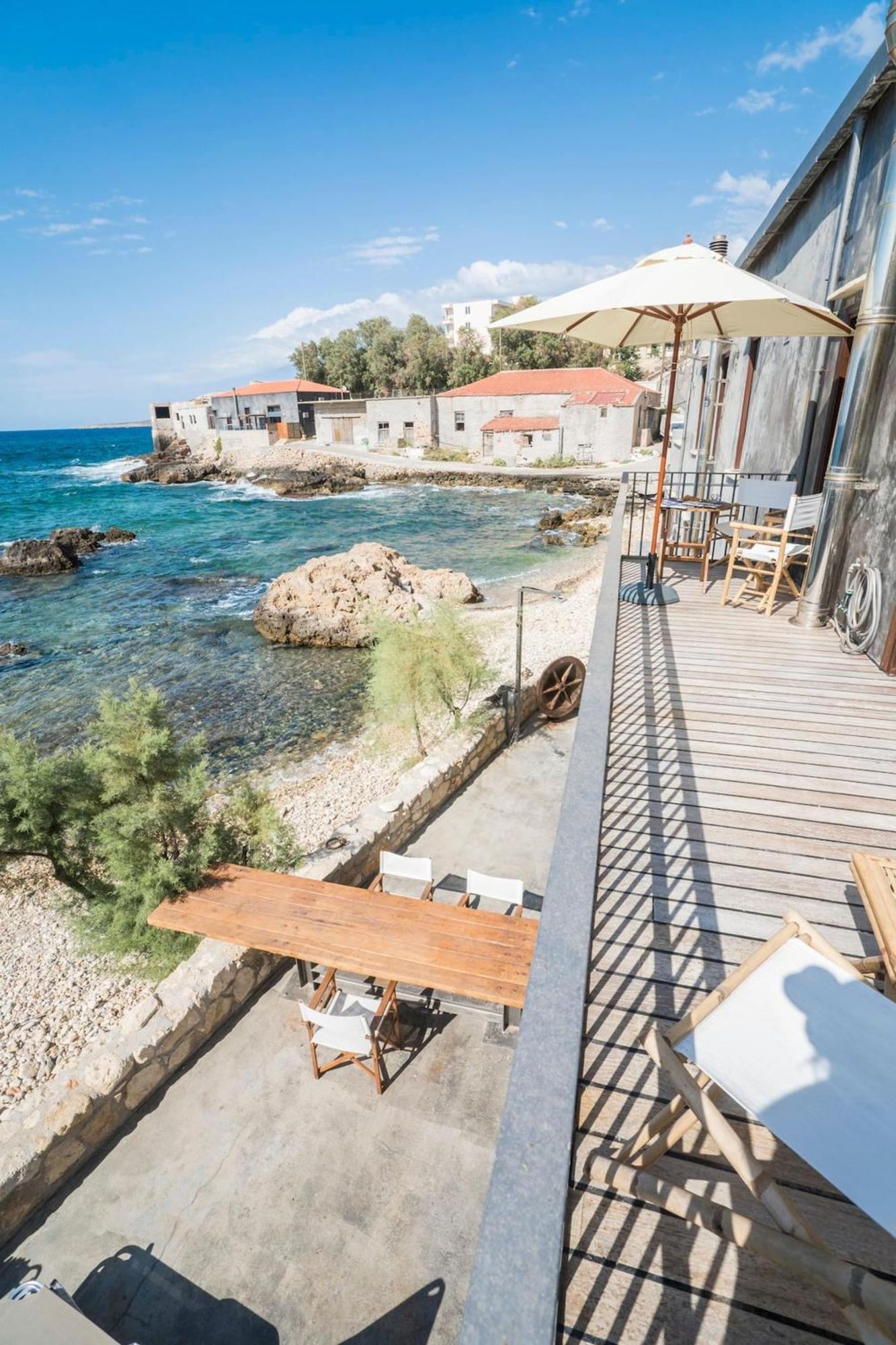 Kito- Transformed House On The Water'S Edge Villa Chania  Bagian luar foto